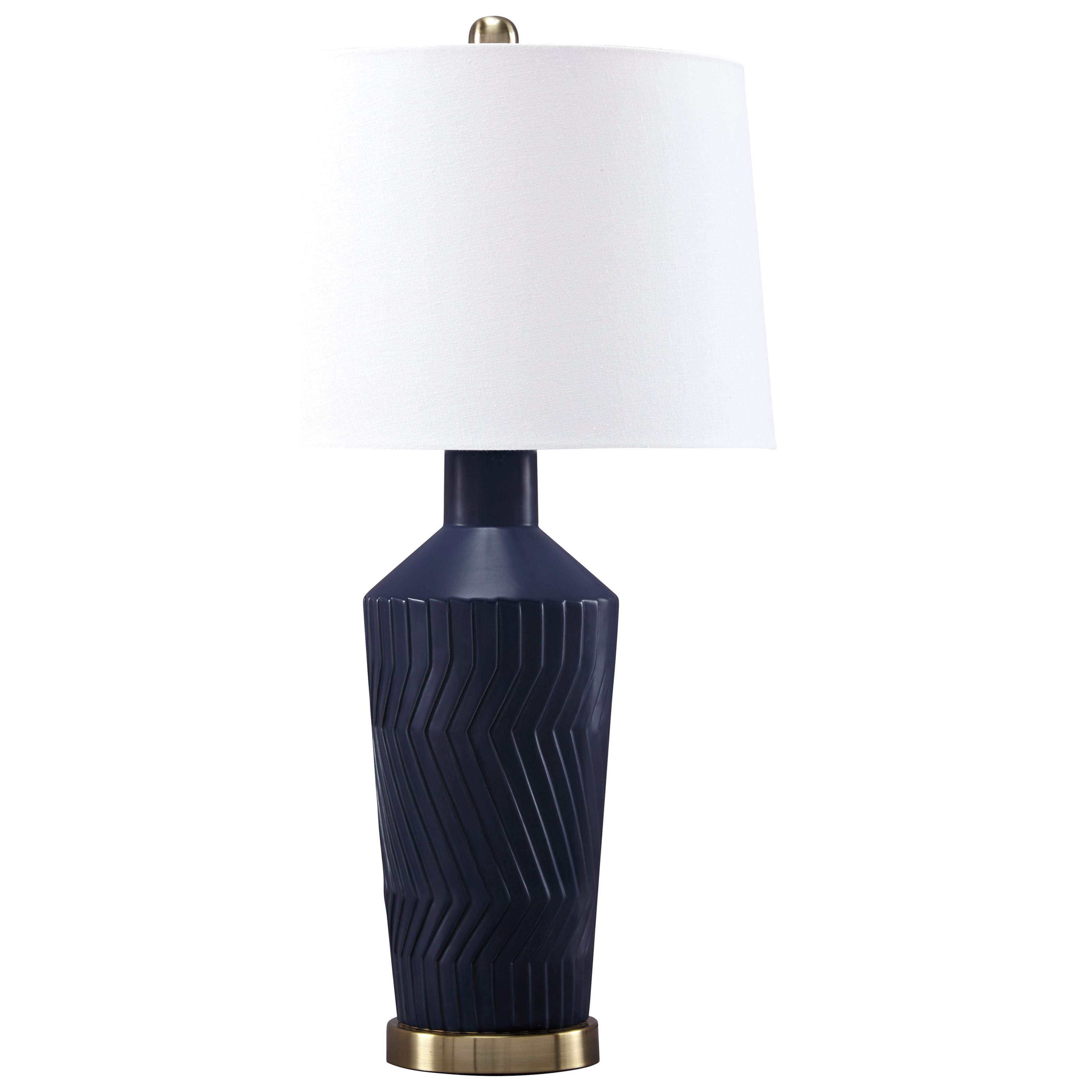 Set of 2 Leroi Blue Ceramic Table Lamps