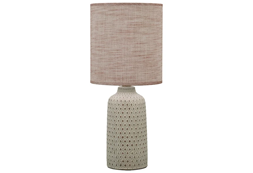 Lamps - Contemporary Donnford Brown Ceramic Table Lamp by Signature Design by Ashley at Sam Levitz Furniture