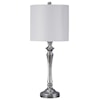 Signature Design by Ashley Lamps - Contemporary Set of 2 Taji Metal Table Lamps