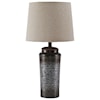 Signature Design by Ashley Lamps - Contemporary Set of 2 Norbert Gray Metal Table Lamps