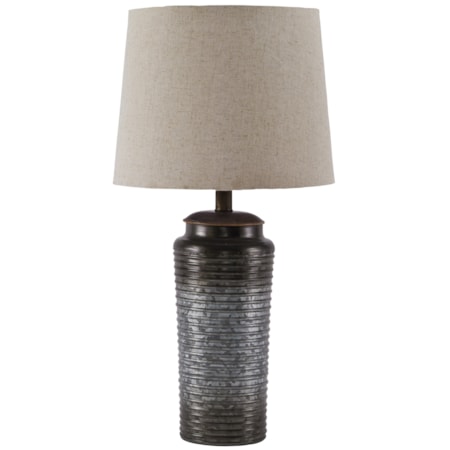 Set of 2 Norbert Gray Metal Table Lamps