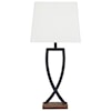 Signature Lamps - Contemporary Set of 2 Makara Metal Table Lamps