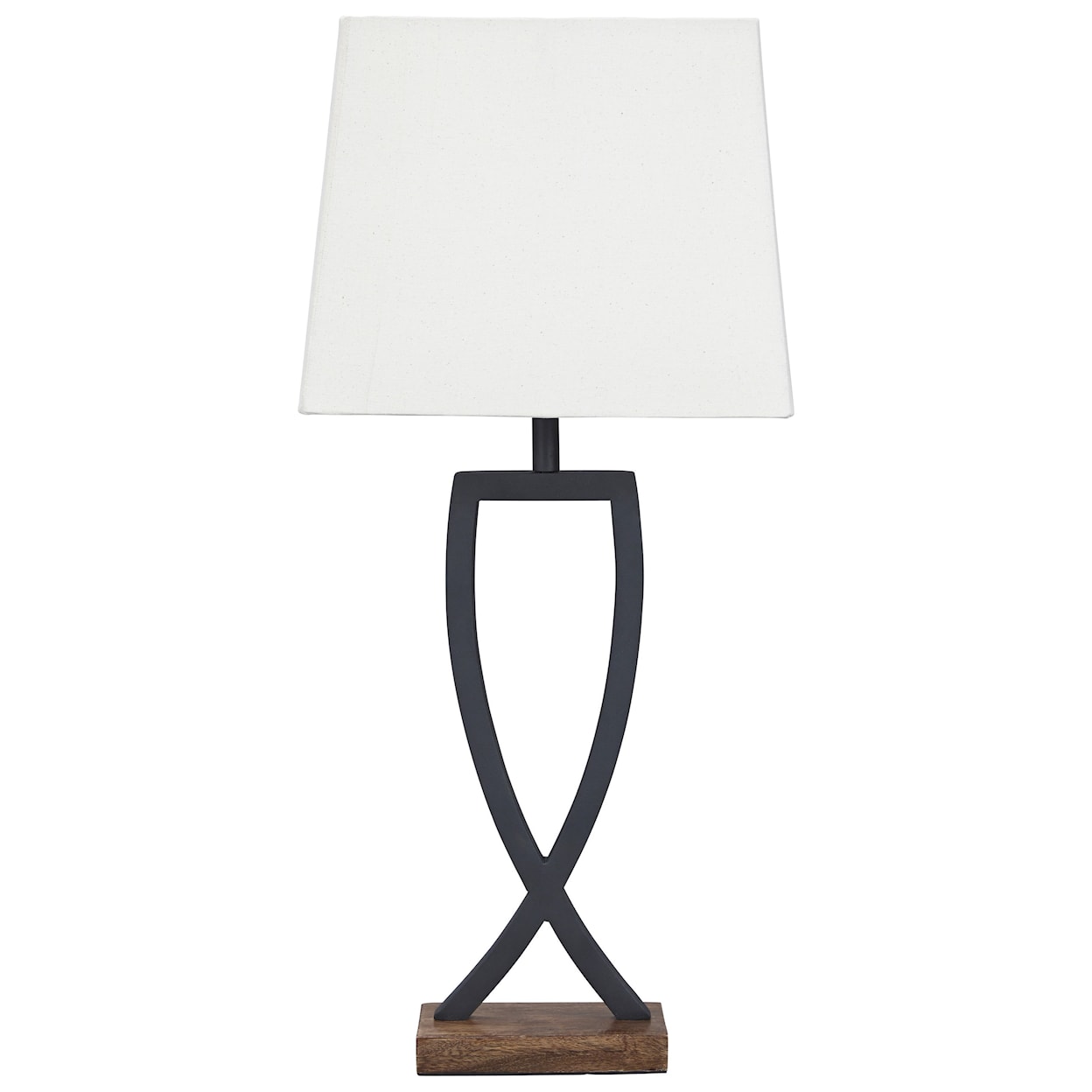 StyleLine Lamps - Contemporary Set of 2 Makara Metal Table Lamps