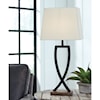 Signature Design by Ashley Lamps - Contemporary Set of 2 Makara Metal Table Lamps