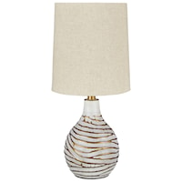 Aleela White/Gold Table Lamp