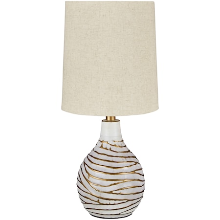 Aleela White/Gold Table Lamp