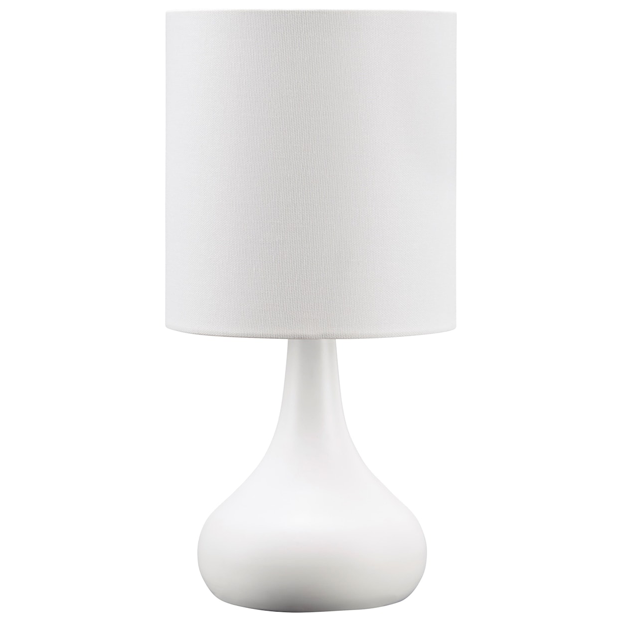 Ashley Signature Design Lamps - Contemporary Camdale White Metal Table Lamp