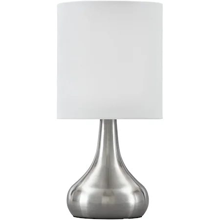 Camdale Silver Finish Metal Table Lamp