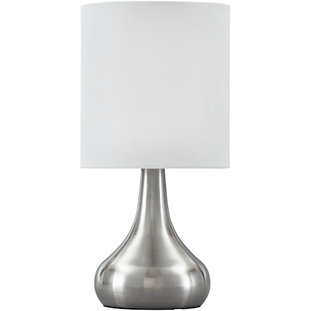 Camdale Silver Finish Metal Table Lamp