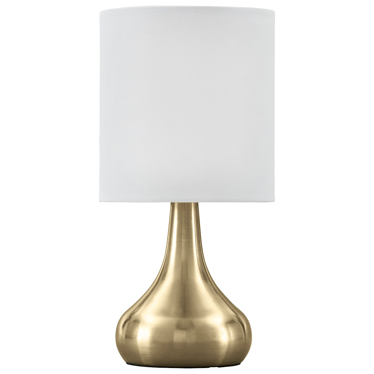 Signature Lamps - Contemporary Camdale Brass Finish Metal Table Lamp