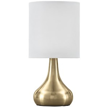 Camdale Brass Finish Metal Table Lamp