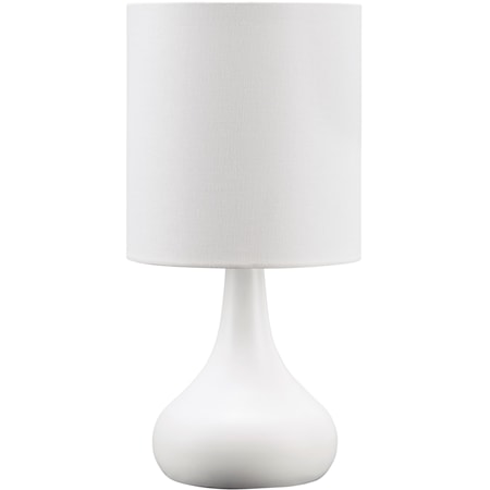 Lanry White Metal Table Lamp