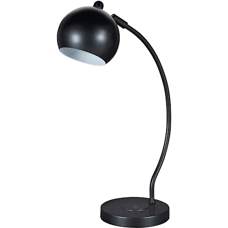 Marinel Black Metal Desk Lamp