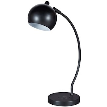 Marinel Black Metal Desk Lamp