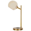 Signature Design by Ashley Lamps - Contemporary Abanson Gold Finish Metal Desk Lamp
