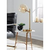 Signature Design by Ashley Lamps - Contemporary Abanson Gold Finish Metal Desk Lamp