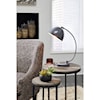 Ashley Furniture Signature Design Lamps - Contemporary Austbeck Gray Metal Desk Lamp