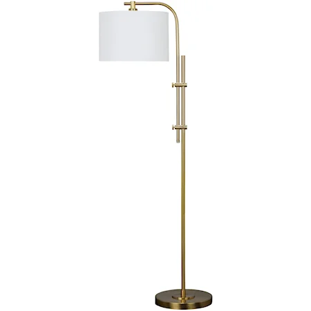 Baronvale Brass Finish Metal Floor Lamp