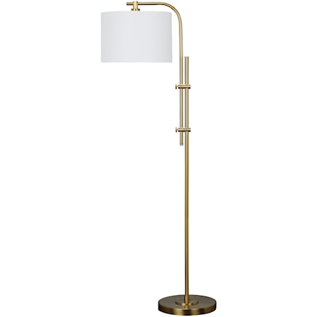 Baronvale Brass Finish Metal Floor Lamp