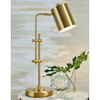 Signature Design by Ashley Lamps - Contemporary Baronvale Brass Finish Metal Desk Lamp