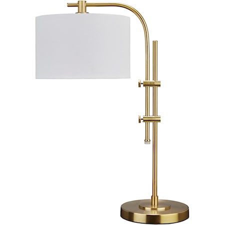 Baronvale Brass Finish Metal Accent Lamp