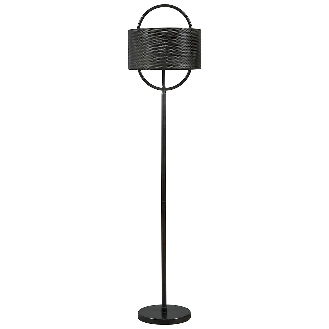Ashley Furniture Signature Design Lamps - Contemporary Majed Bronze Finish Metal Floor Lamp