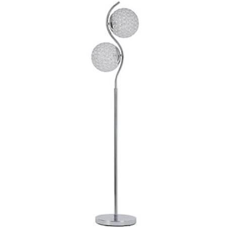 Winter Silver Finish Floor Lamp