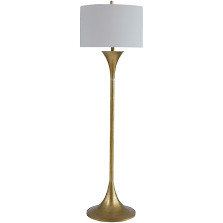 Joakim Antique Brass Finish Floor Lamp