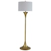 Signature Design by Ashley Lamps - Contemporary Joakim Antique Brass Finish Floor Lamp