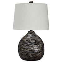 Maire Black/Gold Finish Metal Table Lamp