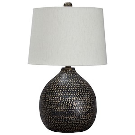 Maire Black/Gold Finish Metal Table Lamp