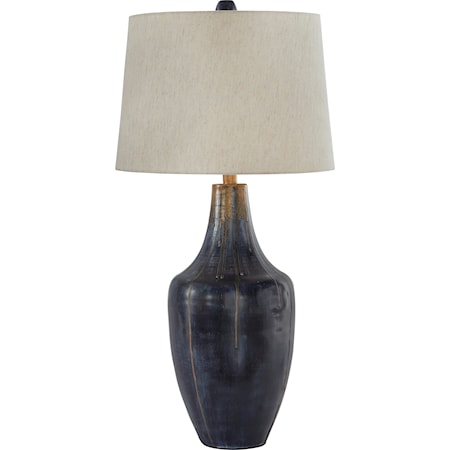 Evania Indigo Metal Table Lamp