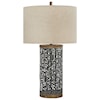 Signature Design by Ashley Lamps - Contemporary Dayo Gray/Gold Metal Table Lamp
