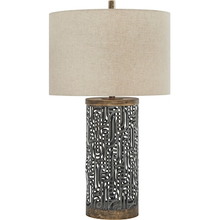 Dayo Gray/Gold Metal Table Lamp