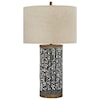 Ashley Furniture Signature Design Lamps - Contemporary Dayo Gray/Gold Metal Table Lamp