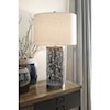 Ashley Furniture Signature Design Lamps - Contemporary Dayo Gray/Gold Metal Table Lamp