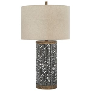 StyleLine Lamps - Contemporary Dayo Gray/Gold Metal Table Lamp - L207364