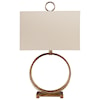 Ashley Furniture Signature Design Lamps - Contemporary Mahala Antique Gold Metal Table Lamp