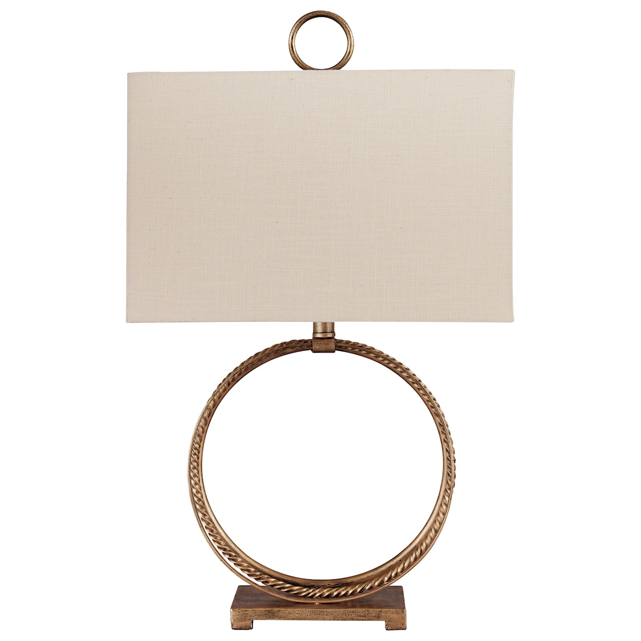 Ashley Lamps - Contemporary Mahala Antique Gold Metal Table Lamp