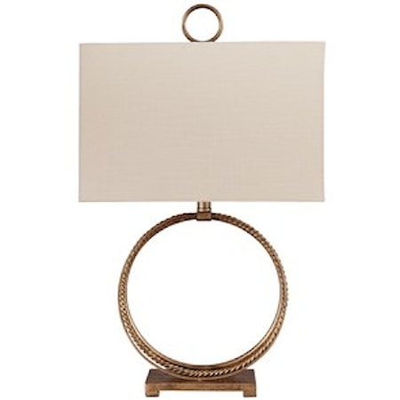 Mahala Antique Gold Metal Table Lamp