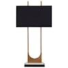 Signature Design by Ashley Lamps - Contemporary Malana Brass Finish Metal Table Lamp