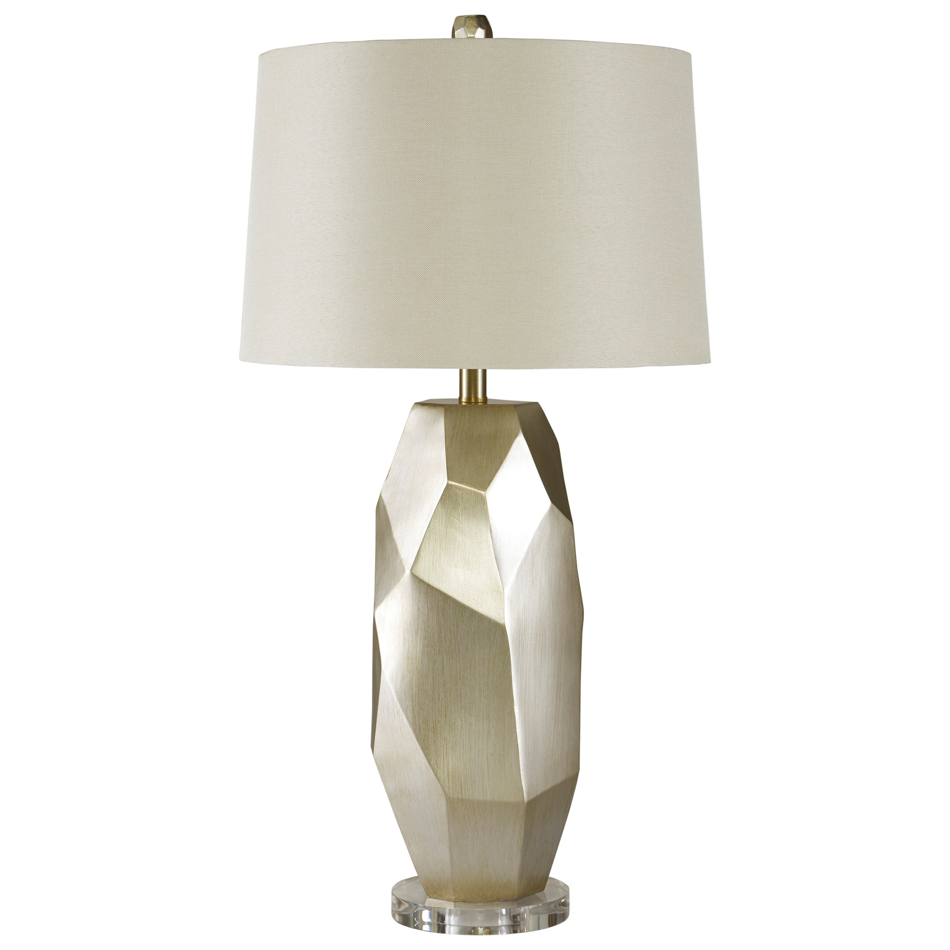 Darda Silver Poly Table Lamp