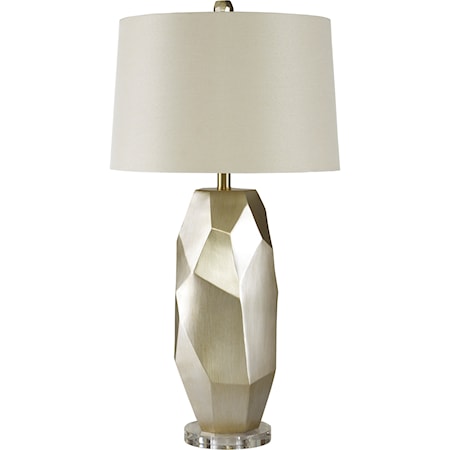 Darda Silver Poly Table Lamp
