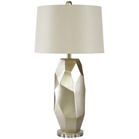 Darda Silver Poly Table Lamp