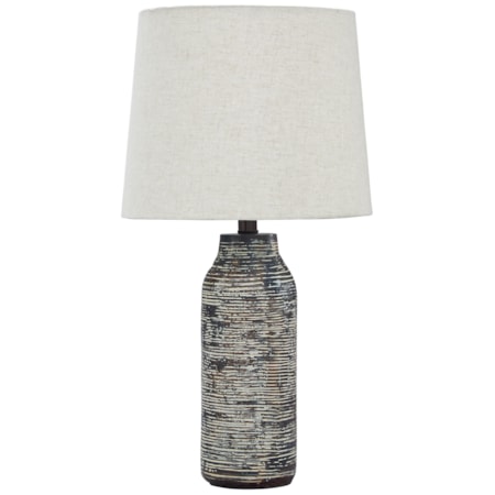 Set of 2 Mahima Black/White Table Lamps