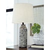 Signature Lamps - Contemporary Set of 2 Mahima Black/White Table Lamps