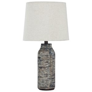 StyleLine Lamps - Contemporary Set of 2 Mahima Black/White Table Lamps - L235584