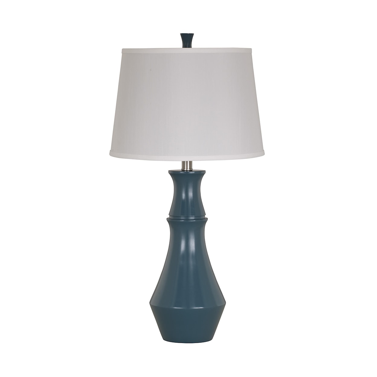Ashley Furniture Signature Design Lamps - Contemporary Set of 2 Sirilla Blue Poly Table Lamps