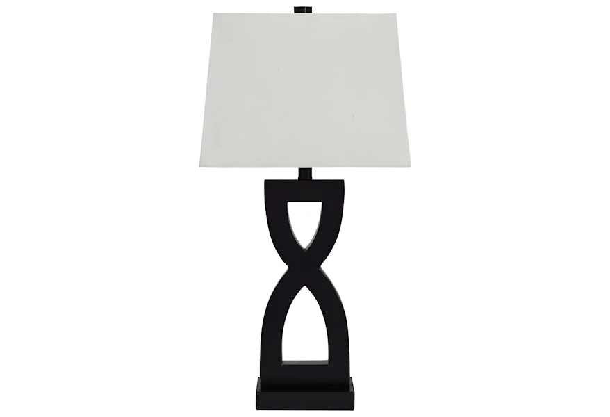 Lamps - Contemporary Set of 2 Amasi Poly Table Lamps by Ashley at Morris Home
