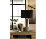 Signature Design by Ashley Lamps - Contemporary Set of 2 Jacek Metal Table Lamps